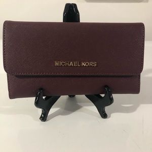Michael Kors Large Trifold Leather Wallet NWT